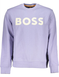 Hugo Boss Bluza barbati fara fermoar cu croiala Regular fit si imprimeu cu logo violet
