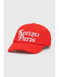 Kenzo șapcă de baseball din bumbac culoarea rosu, cu imprimeu, FE58AC511F42.21