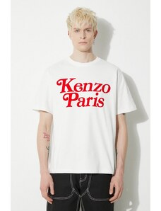 Kenzo tricou din bumbac by Verdy barbati, culoarea alb, cu imprimeu, FE55TS1914SY.02