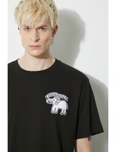 Kenzo tricou din bumbac Elephant Flag Classic T-Shirt barbati, culoarea negru, cu imprimeu, FE55TS2724SG.99J