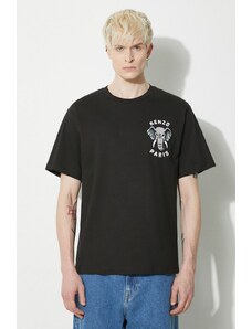 Kenzo tricou din bumbac Elephant barbati, culoarea negru, cu imprimeu, FE55TS1884SG.99J
