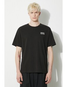 Kenzo tricou din bumbac Bicolor KP Classic T-Shirt barbati, culoarea negru, cu imprimeu, FE55TS1844SG.99J