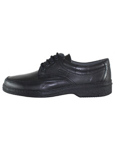 Pantofi barbati, Otter, OT27814-01-N-Negru, casual, piele naturala, cu talpa joasa, negru (Marime: 40)