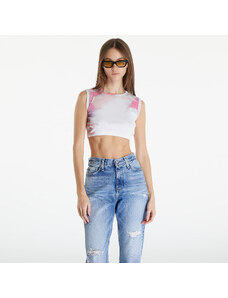Maiou pentru femei Calvin Klein Jeans Cropped Tank Top White
