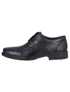 Pantofi barbati, Rieker, B0013-00-Negru, elegant, piele naturala, impermeabil, cu toc, negru (Marime: 40)