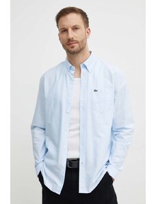 Lacoste cămașă din bumbac bărbați, cu guler button-down, regular