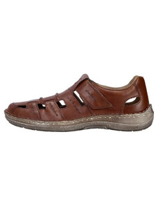 Pantofi barbati, Rieker, 03068-24-Maro, casual, piele naturala, perforati, cu talpa joasa, maro (Marime: 40)