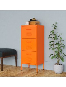OrlandoKids Dulap de depozitare, portocaliu, 42,5x35x101,5 cm, otel