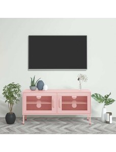 OrlandoKids Comoda TV, roz, 105x35x50 cm, otel