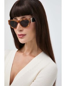 Saint Laurent ochelari de soare femei, culoarea maro, SL M94
