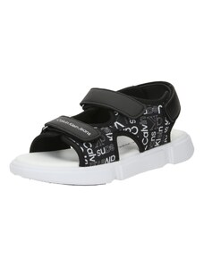 Calvin Klein Jeans Pantofi deschiși negru / alb