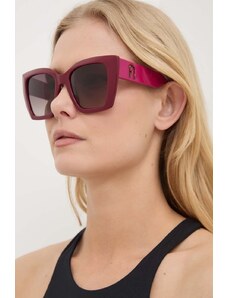Furla ochelari de soare femei, culoarea bordo, SFU710_5409PN