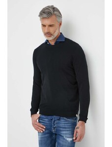 Liu Jo pulover de bumbac culoarea negru, light