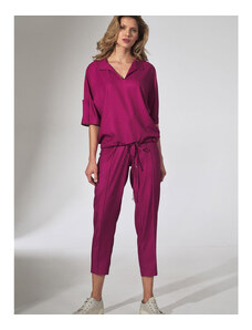Pantaloni pentru femei Figl model 151818 Purple