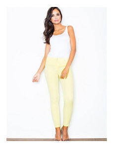 Pantaloni pentru femei Figl model 44272 Yellow