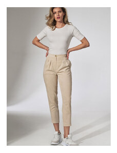 Pantaloni pentru femei Figl model 151823 Beige
