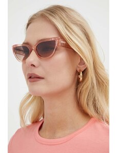 Guess ochelari de soare femei, culoarea roz, GU7901_5444F