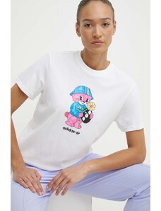 adidas Originals tricou din bumbac femei, culoarea bej, IT5365