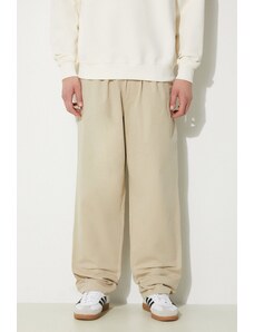 ICECREAM pantaloni de bumbac Skate Pant culoarea bej, cu fason chinos, IC24109