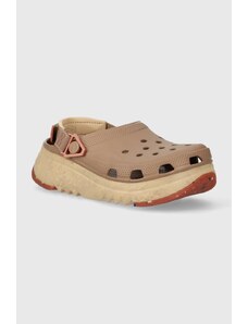 Crocs papuci Hiker High XCSP femei, culoarea maro, cu platforma, 209643.2Q9