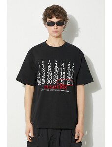 PLEASURES tricou din bumbac Calendar Heavyweight T-Shirt barbati, culoarea negru, cu imprimeu, P24SP002.BLACK