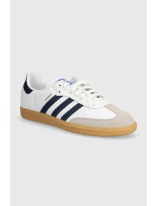 adidas Originals sneakers din piele Samba OG culoarea alb, IF3814