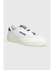 Reebok Classic sneakers din piele Club C 85 culoarea alb, 100074163
