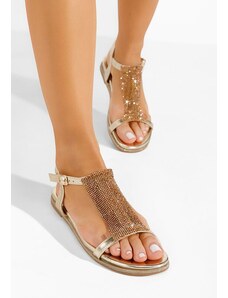 Zapatos Sandale cu talpa joasa Tadia aurii