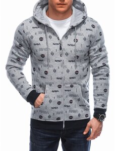EDOTI Men's zip-up sweatshirt B1663 - grey