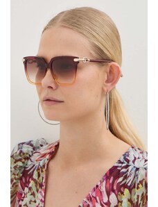 Furla ochelari de soare femei, culoarea roz, SFU713_5302AS