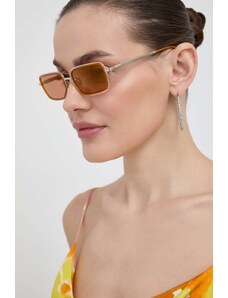 Vivienne Westwood ochelari de soare femei, culoarea portocaliu