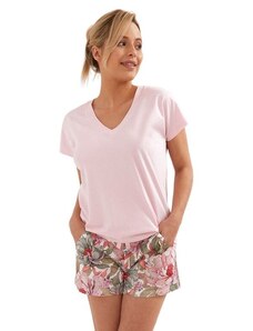 Cana Pijamale de damă Vivien roz cu pantaloni scurți