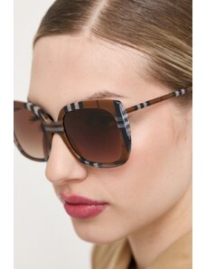 Burberry ochelari de soare femei, culoarea maro