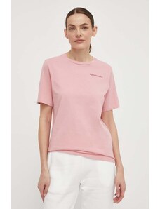 Peak Performance tricou din bumbac femei, culoarea roz