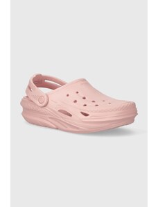 Crocs papuci Off Grid Clog femei, culoarea roz, 209501