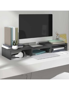 OrlandoKids Suport pentru monitor, gri, 60x24x10,5 cm, lemn masiv pin