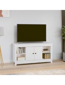 OrlandoKids Comoda TV, alb, 103x36,5x52 cm, lemn masiv de pin