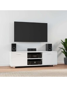 OrlandoKids Comoda TV, alb, 120x40,5x35 cm, lemn prelucrat
