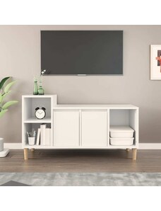 OrlandoKids Comoda TV, alb, 100x35x55 cm, lemn prelucrat