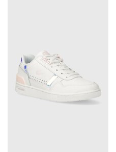 Lacoste sneakers din piele T-Clip Pastel Accent Leather culoarea alb, 47SFA0061