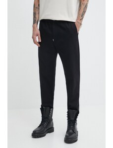 Sprayground pantaloni de bumbac culoarea negru, cu fason chinos
