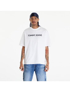 Tommy Hilfiger Tricou pentru bărbați Tommy Jeans Logo Oversized Fit T-Shirt White
