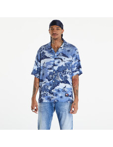 Tommy Hilfiger Bluză pentru bărbați Tommy Jeans Hawaiian Print Camp Collar Short Sleeve Shirt Hawaiian Aop