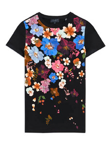TED BAKER T-Shirt Bealaa Printed Fitted Tee 274427 black