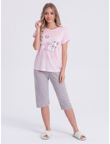 EDOTI Women's pyjamas ULR293 - light pink