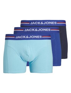 JACK & JONES Boxeri 'TIM SOLID' albastru / albastru deschis / negru / alb