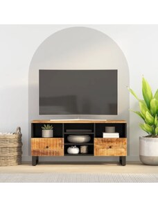 OrlandoKids Comoda TV, 100x33x46 cm, lemn masiv de mango si lemn compozit