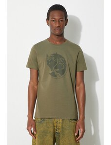 Fjallraven tricou din bumbac Arctic Fox T-shirt M barbati, culoarea verde, cu imprimeu, F87220.625