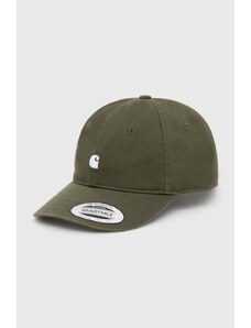 Carhartt WIP șapcă de baseball din bumbac Madison Logo Cap culoarea verde, cu imprimeu, I023750.25DXX
