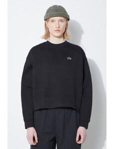 Lacoste bluza femei, culoarea negru, neted, SF5614